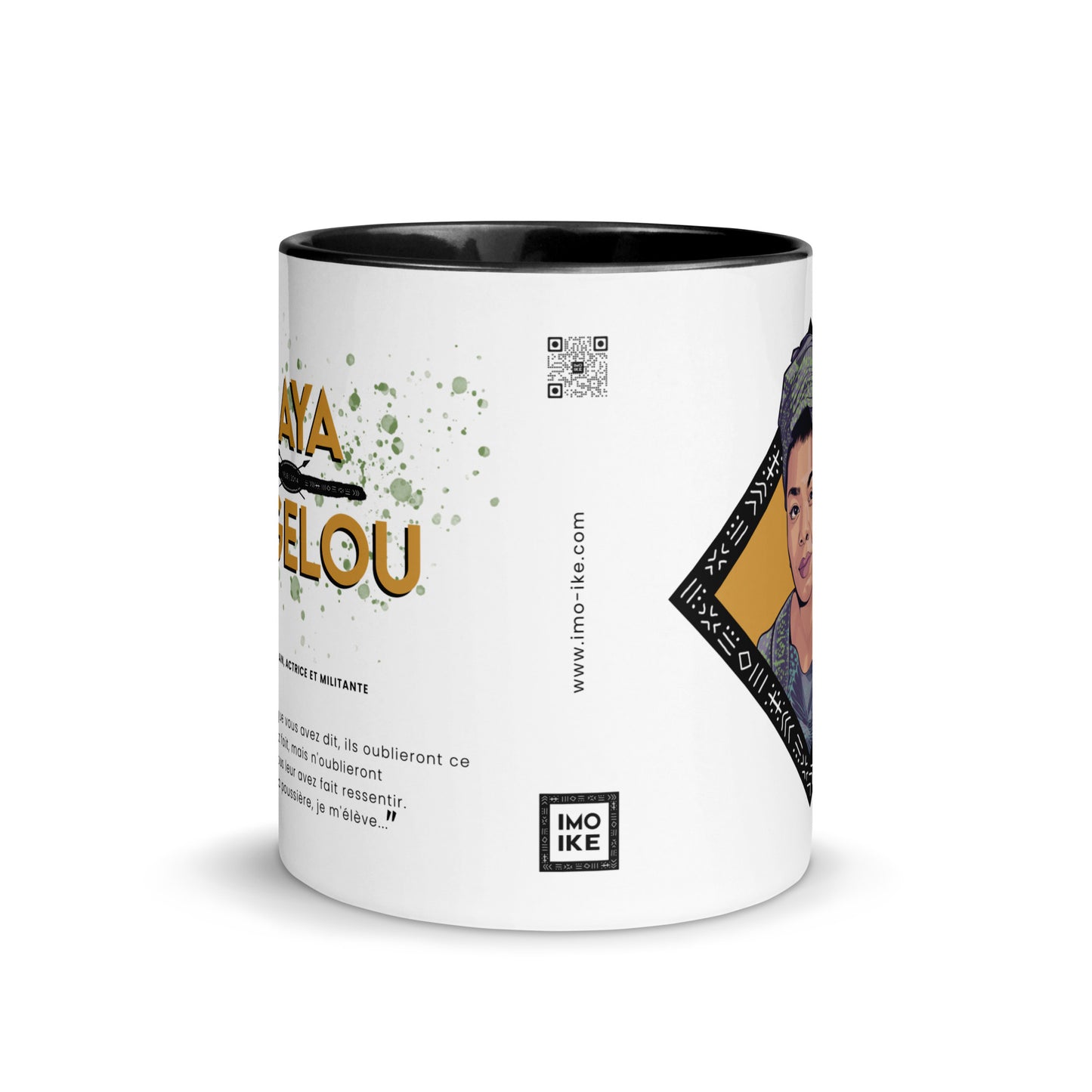 Mug "Maya Angelou" Noir & Blanc