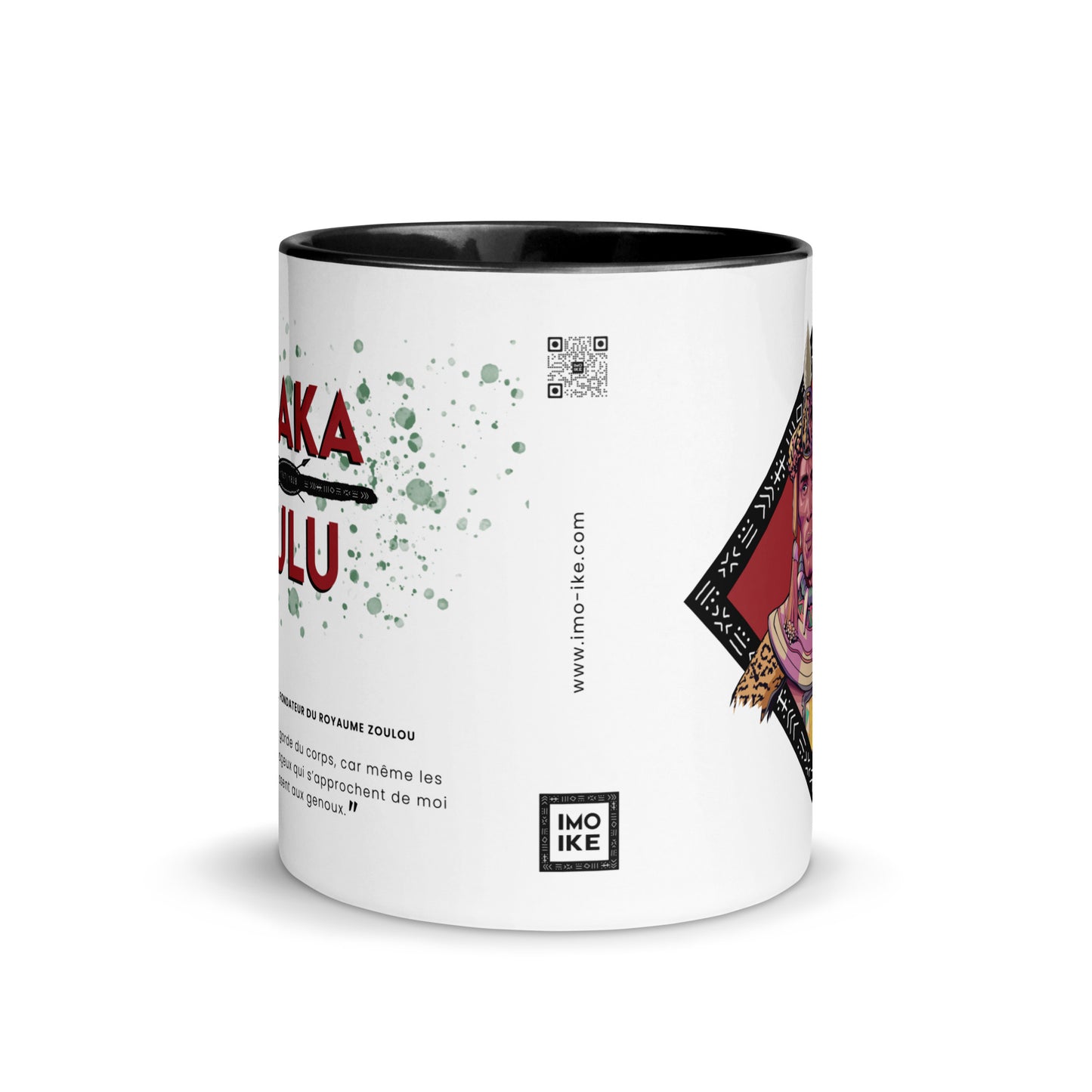 Mug "Shaka Zulu" Noir & Blanc