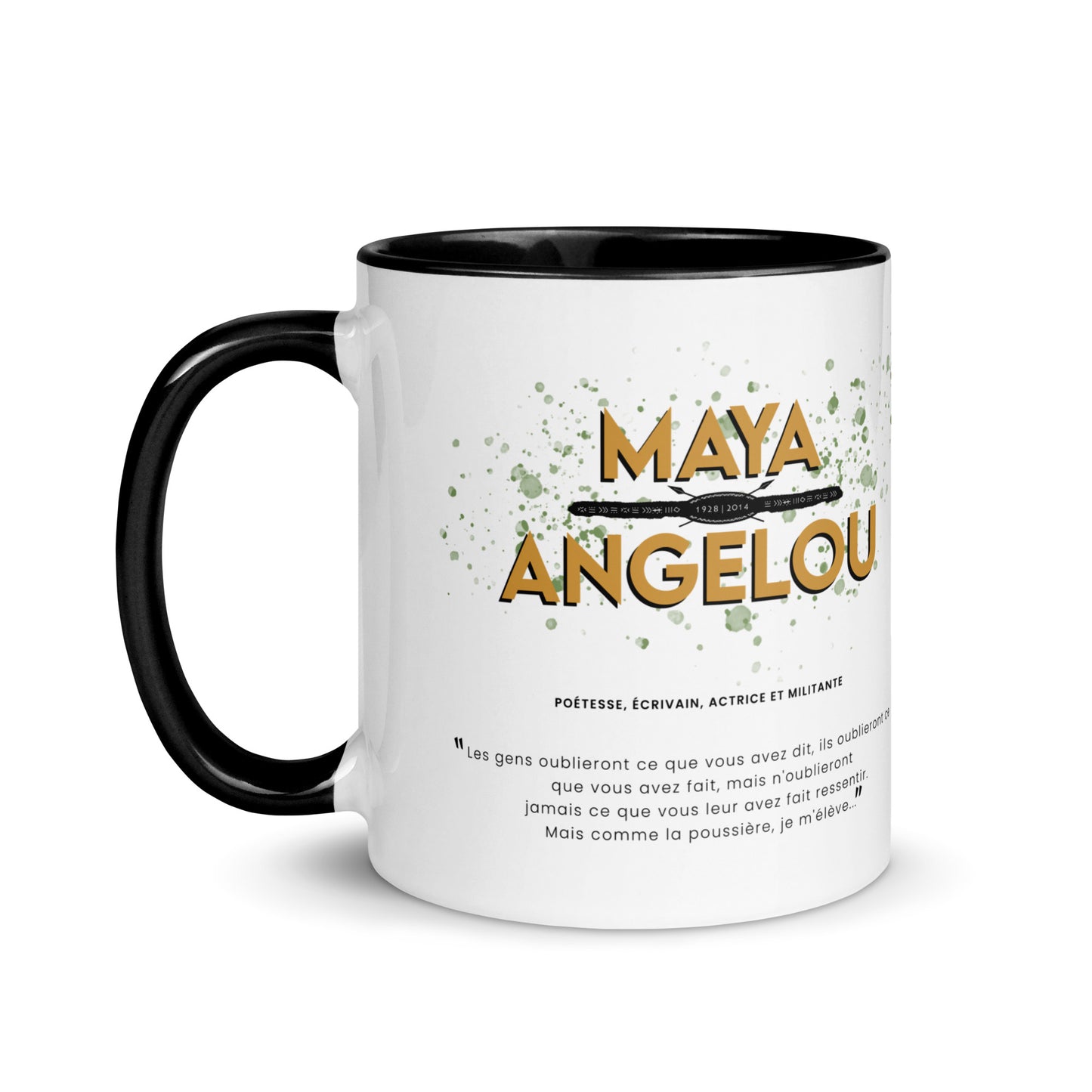 Mug "Maya Angelou" Noir & Blanc