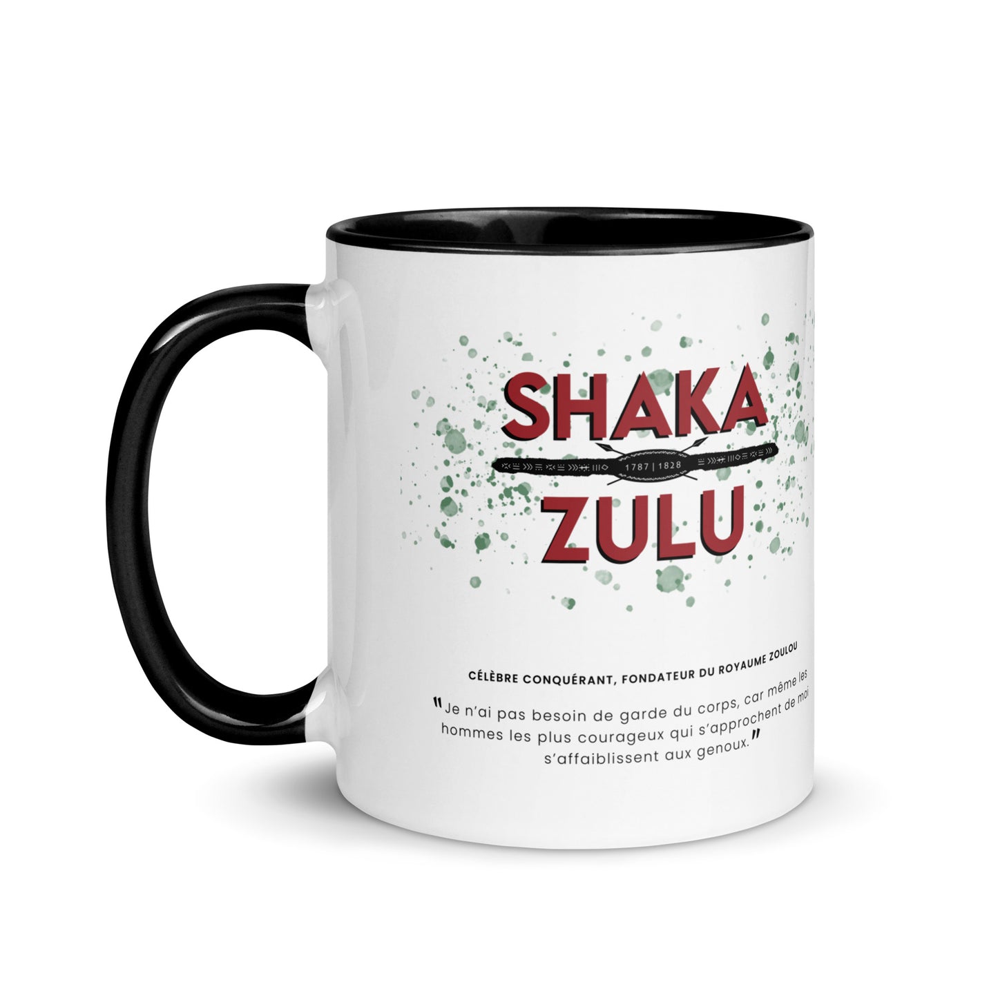 Mug "Shaka Zulu" Noir & Blanc
