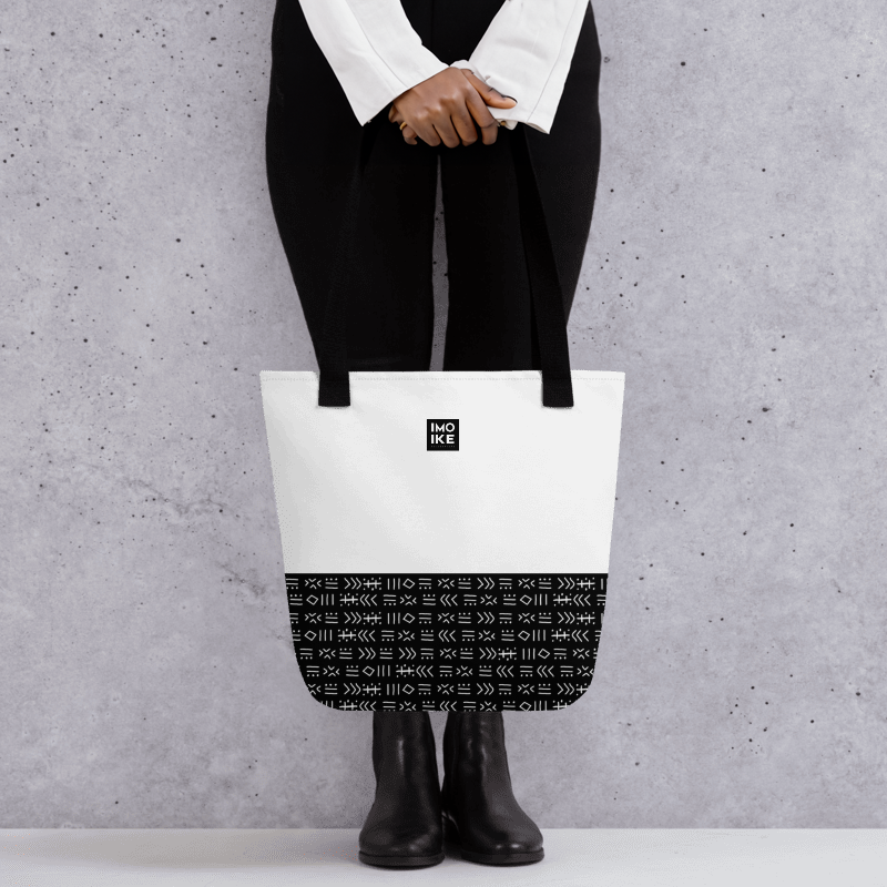 Tote bag IMO-IKE blanc