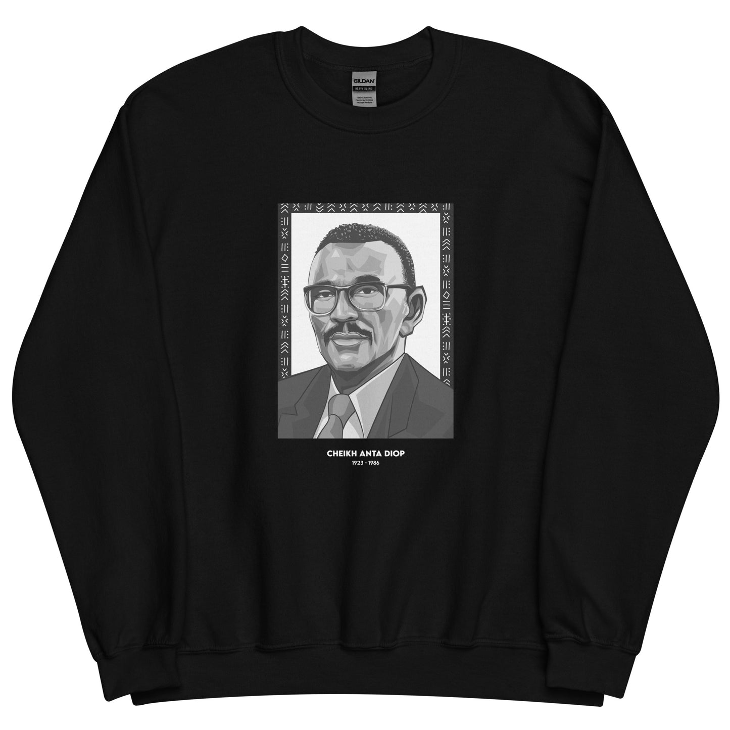 Sweat Unisexe "Cheikh Anta Diop" Noir & Blanc