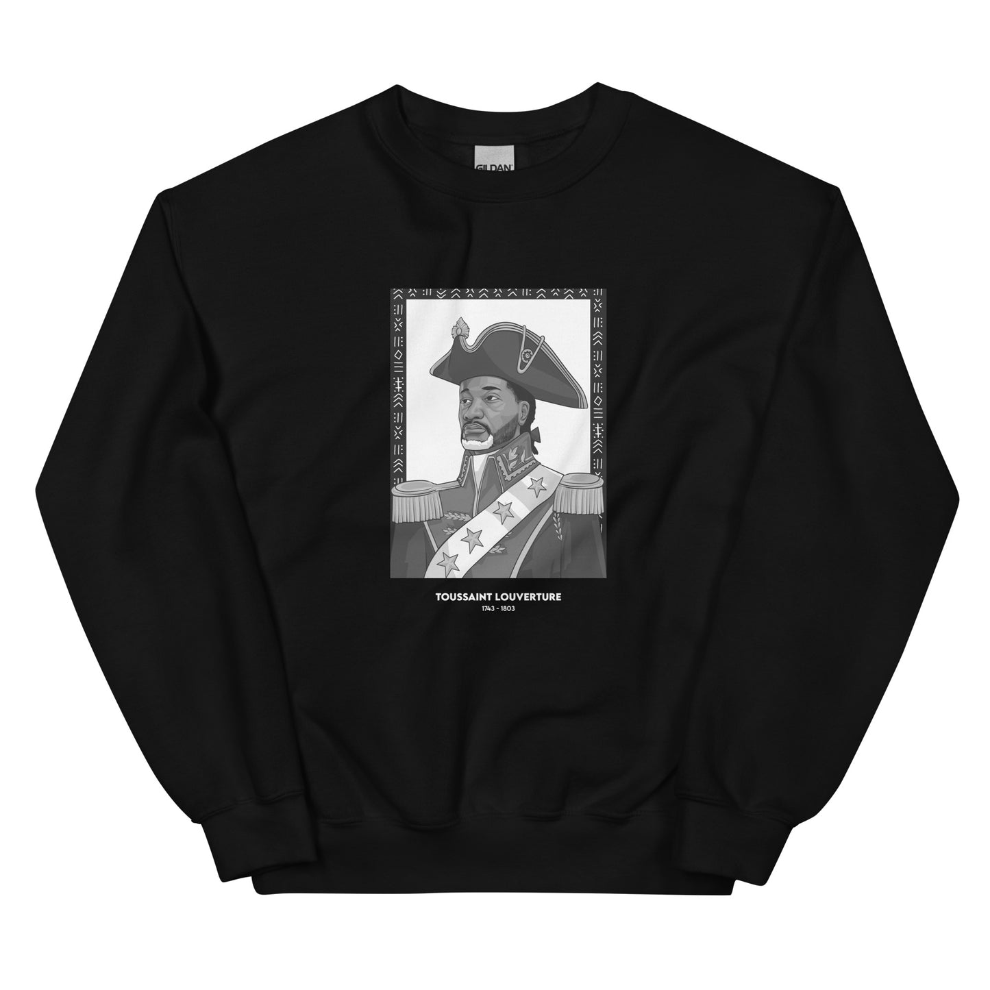 Sweat Unisexe "Toussaint Louverture" Noir & Blanc