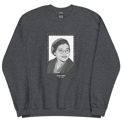 Sweat Unisexe "Rosa Parks" Noir & Blanc