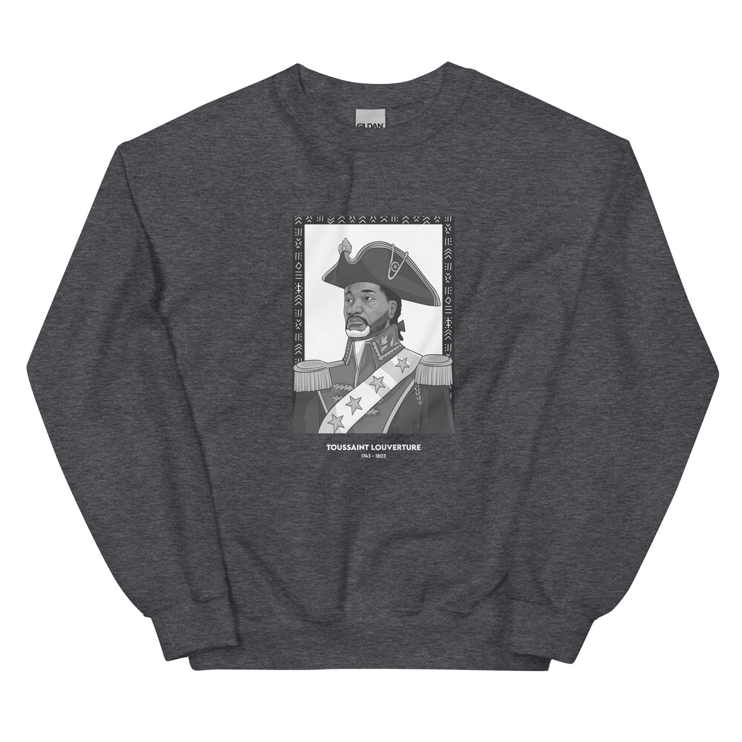 Sweat Unisexe "Toussaint Louverture" Noir & Blanc