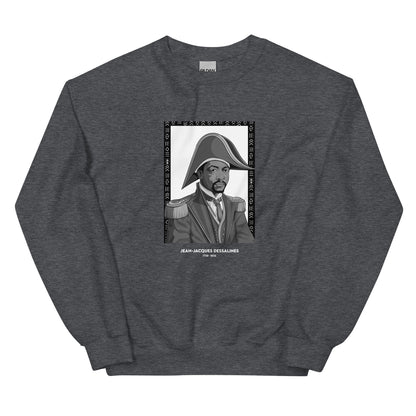 Sweat Unisexe "Jean-Jacques Dessalines" Noir & Blanc