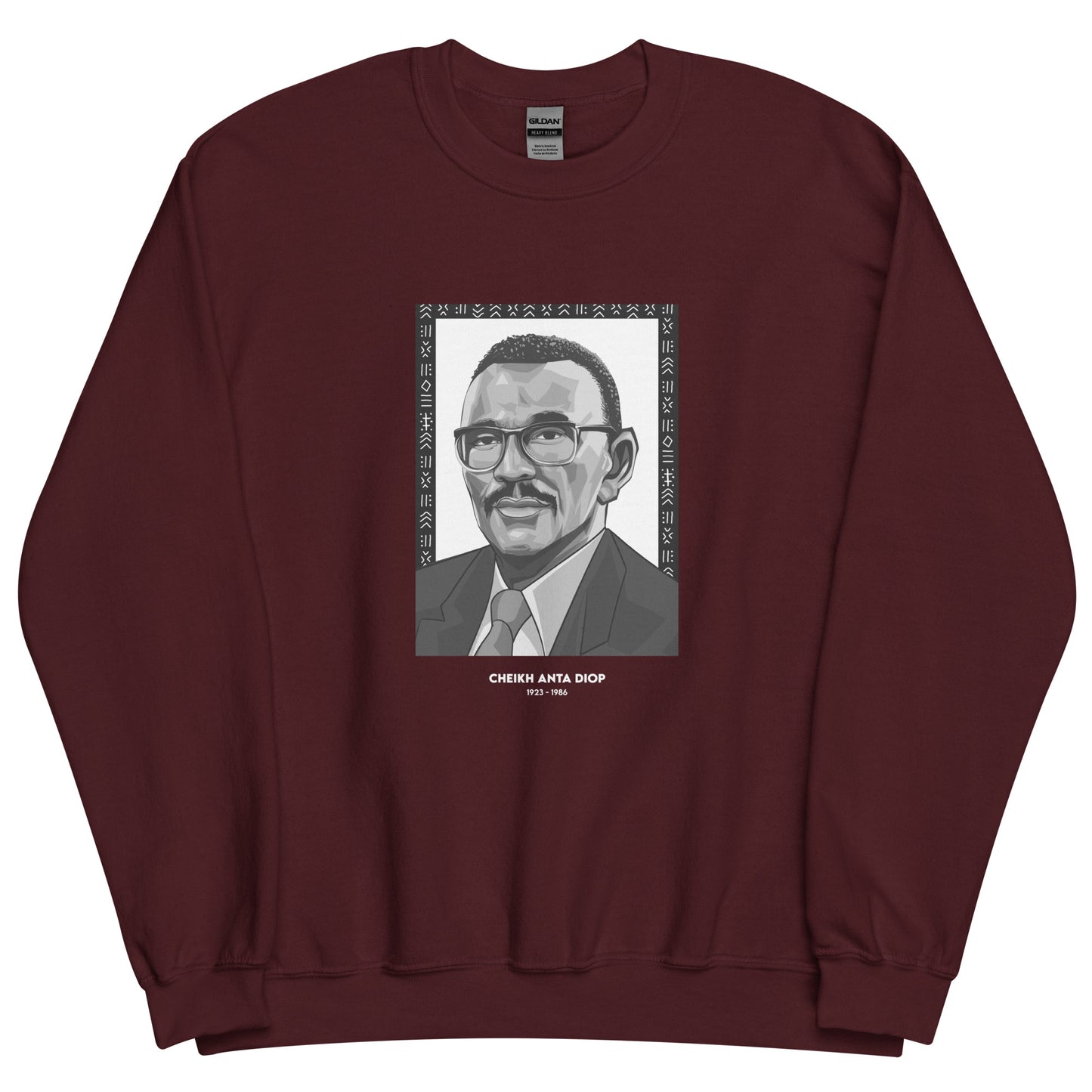 Sweat Unisexe "Cheikh Anta Diop" Noir & Blanc