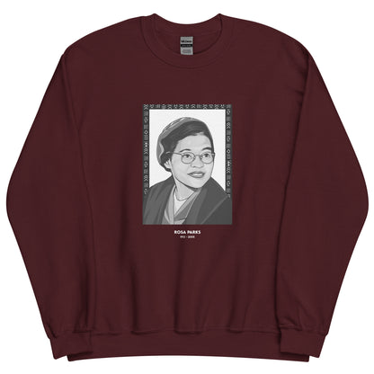 Sweat Unisexe "Rosa Parks" Noir & Blanc