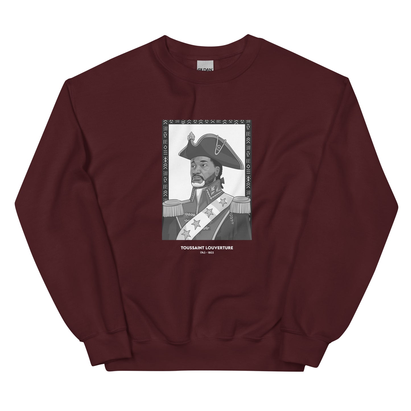 Sweat Unisexe "Toussaint Louverture" Noir & Blanc