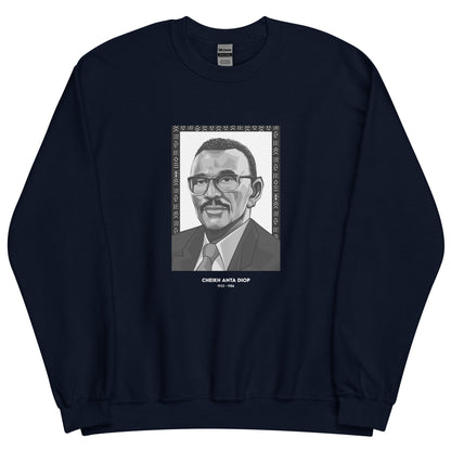 Sweat Unisexe "Cheikh Anta Diop" Noir & Blanc