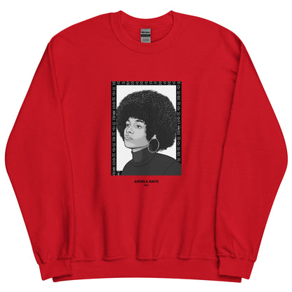 Sweat Unisexe "Angela Davis" Noir & Blanc