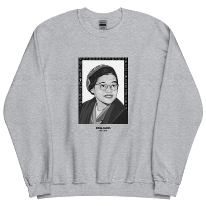 Sweat Unisexe "Rosa Parks" Noir & Blanc