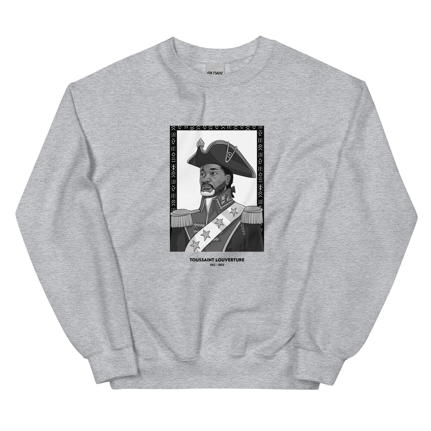 Sweat Unisexe "Toussaint Louverture" Noir & Blanc