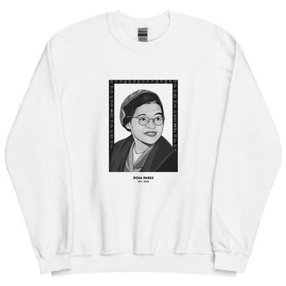 Sweat Unisexe "Rosa Parks" Noir & Blanc