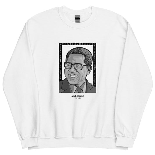 Sweat Unisexe "Aimé Césaire" Noir & Blanc