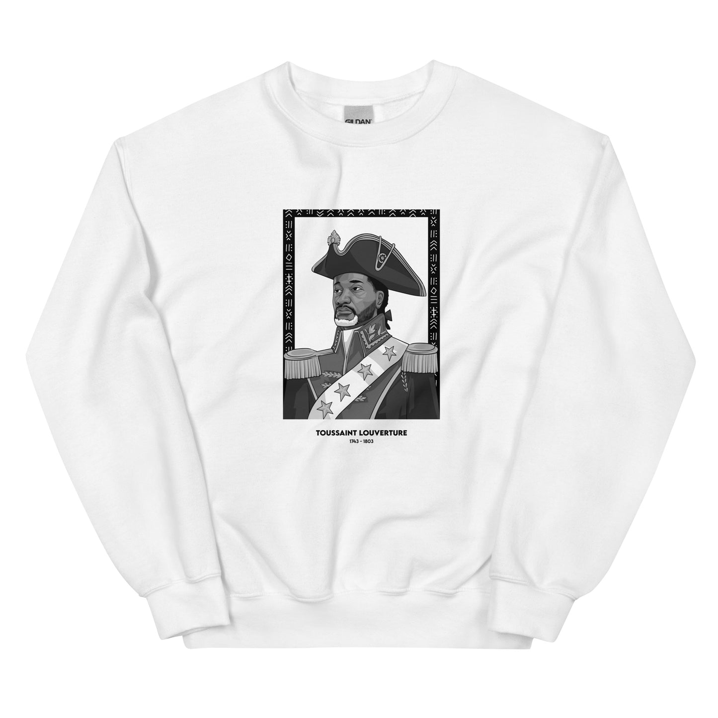 Sweat Unisexe "Toussaint Louverture" Noir & Blanc