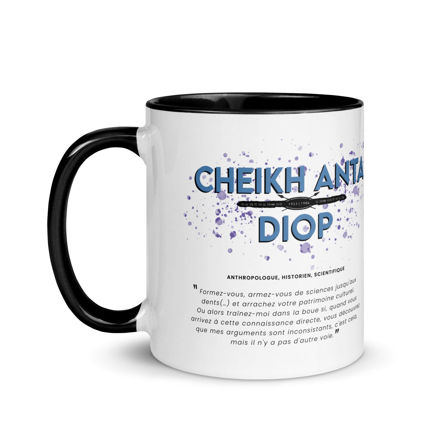 Mug "Cheikh Anta Diop" Noir & Blanc